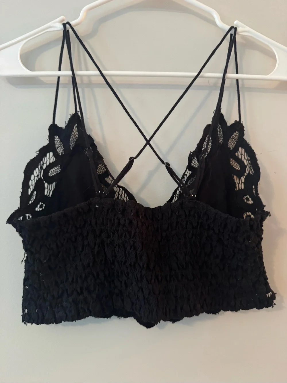 Free People Black Lace Intimately Bralette